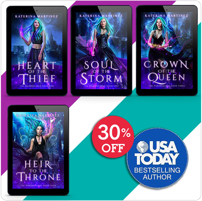 The Wardbreaker eBook Bundle (Books 1-4)🛒 Purchase the E-Books✉️ Receive an instant Download Link @checkout &amp; via Email📲 Send to your device or use the BookFunnel App!

Four heart-stopping Urban FantDigital DownloadKaterina MartinezKaterina Martinez BooksWardbreaker eBook Bundle (Books 1-4)